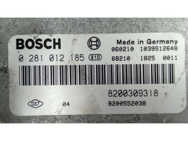 Řídící jednotka 0281012185, 8200309318   Ford Fiesta 2008