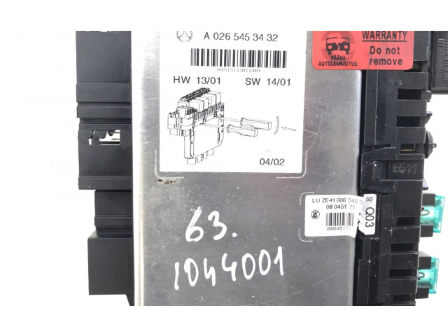   Pojistková skříňka 05045139, A2305454032   Mercedes-Benz SL R230 2002