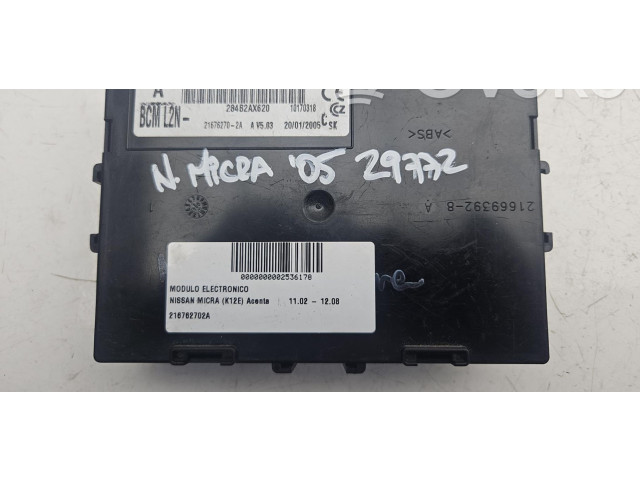Řídící jednotka 216762702A   Nissan Micra 2005