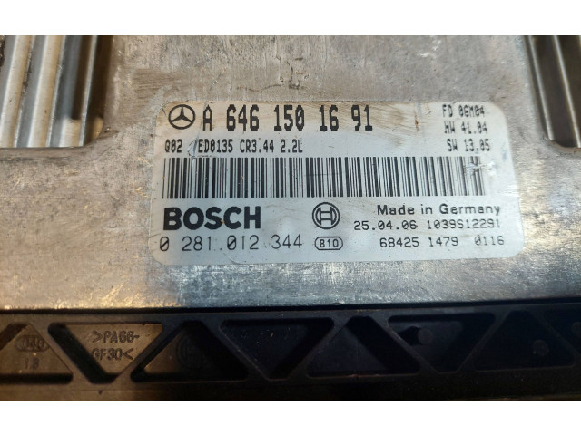 Řídící jednotka 0281012344, A6461501691   Mercedes-Benz C W203 2003