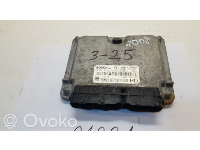 Блок управления двигателя 0281010268, 24417169   Opel Zafira A