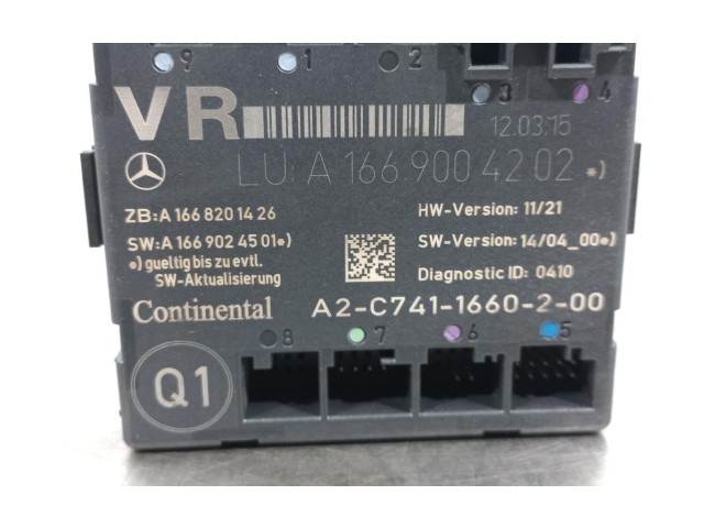 Řídící jednotka A1669004202   Mercedes-Benz A W176 2015