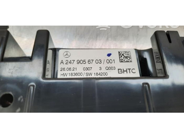 Блок управления климат-контролем A2479056703   Mercedes-Benz CLA C118 X118