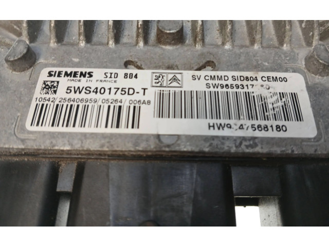 Řídící jednotka 5WS40175DT, 9659317   Peugeot 1007 2002