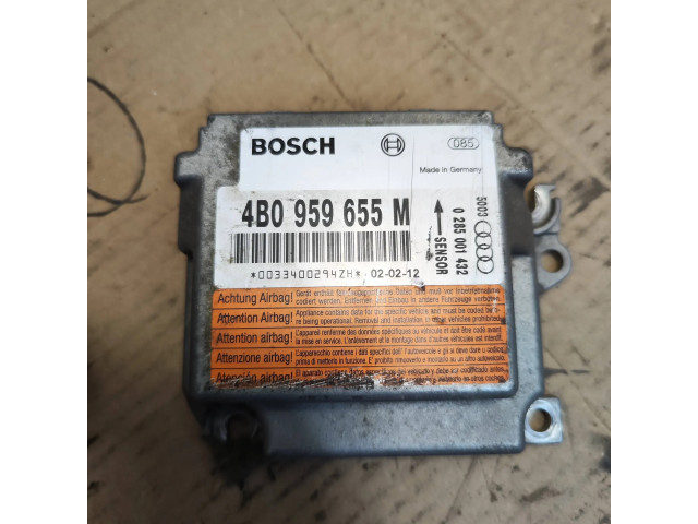 Блок подушек безопасности 4B0959655M, 0285001432   Audi A6 S6 C5 4B