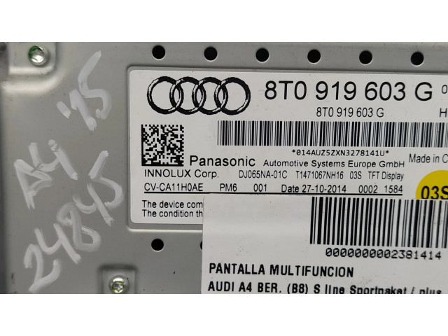 Дисплей    8T0919603G   Audi A4 Allroad