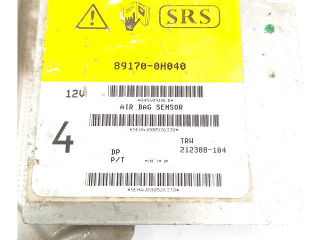 Блок подушек безопасности 891700H040, 212388104   Citroen C1