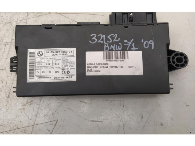 Řídící jednotka 6135921785301   BMW 1 E81 E87 2009