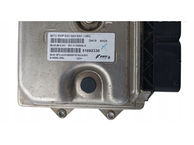 Блок управления двигателя 51892330   Alfa Romeo Mito