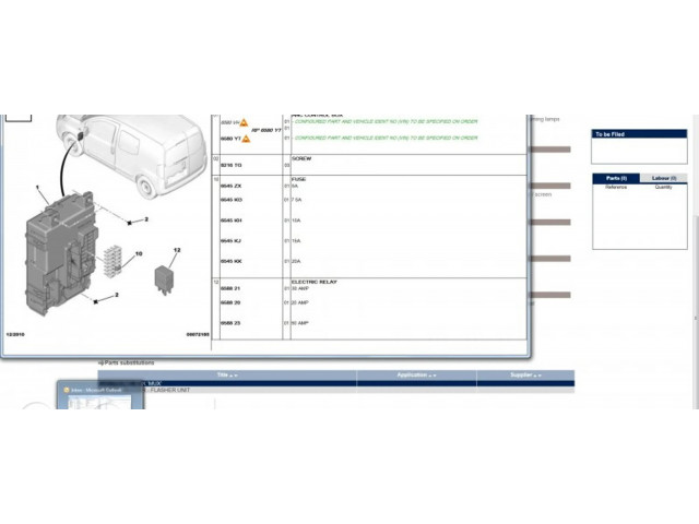 Блок предохранителей  6580YT, 01364891080   Citroen Nemo    