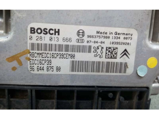 Řídící jednotka 0281013666, 9664487580   Citroen C-Crosser 2007
