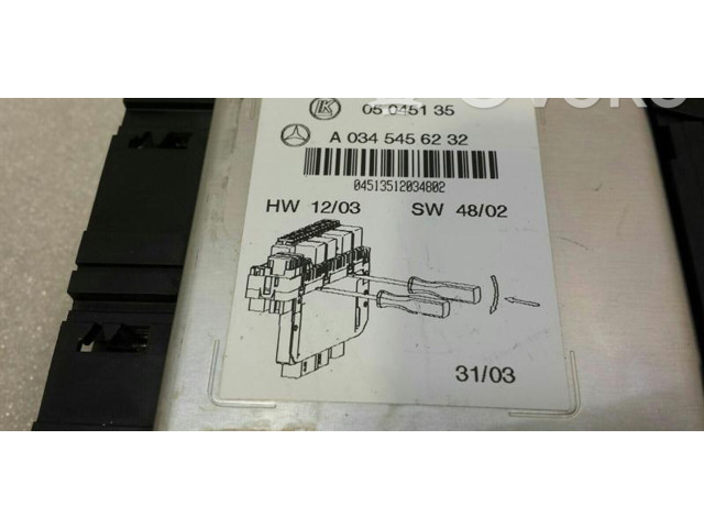   Pojistková skříňka A0345456232   Mercedes-Benz SL R230 2004