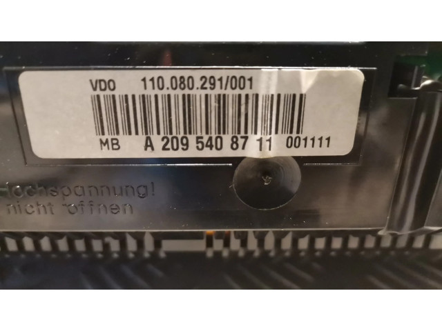 Панель приборов 2095408711, A2095408711   Mercedes-Benz CLK A209 C209       