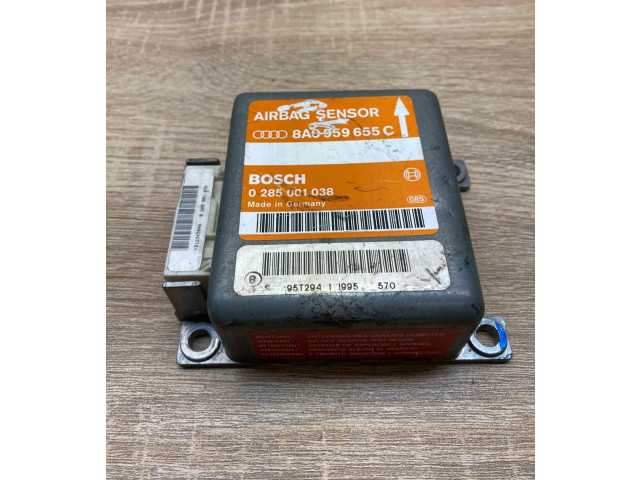 Блок подушек безопасности 8A0959655C, 0285001038   Audi A4 S4 B5 8D