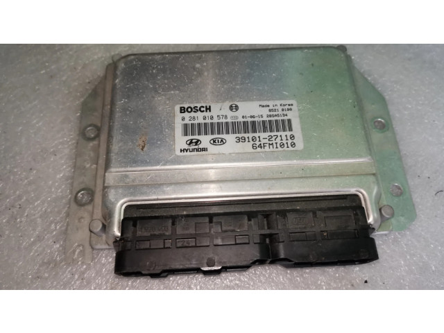 Řídící jednotka 0281010578, 3910127110   Hyundai Trajet 2001