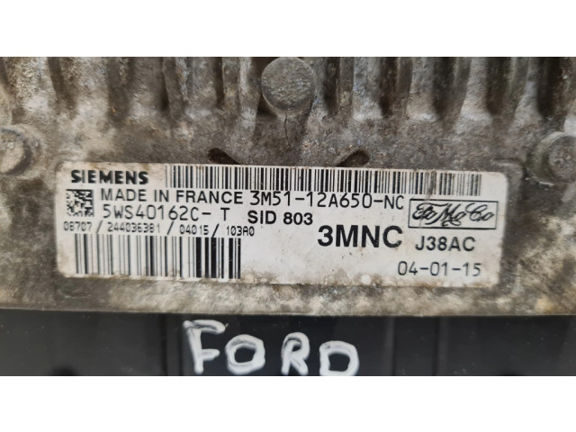 Блок управления двигателя 3M5112A650NC, 5WS40162CT   Ford Focus C-MAX