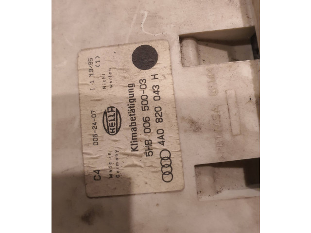 Блок управления климат-контролем 4A0820043H, 5HB00650003   Audi A6 S6 C4 4A