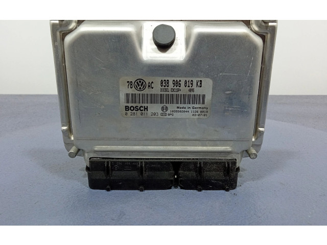 Блок управления двигателем Блок управления 0281011203, 0281011203   Skoda Superb B5 (3U)