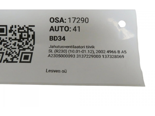 Řídící jednotka A2305000093, A2305000093   Mercedes-Benz SL R230 2002