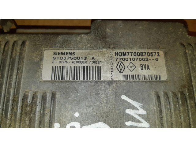 Блок управления двигателя S103750013A, 00197648100803198317   Renault Megane I