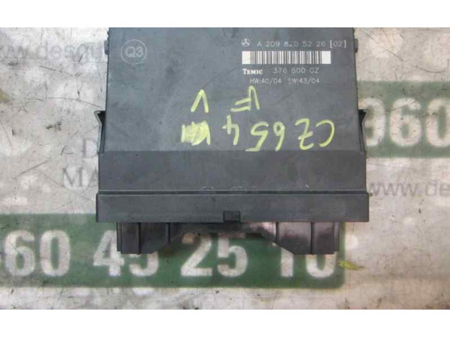Блок управления A2098205226   Mercedes-Benz CLK A209 C209