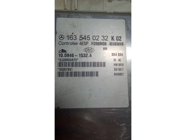 Řídící jednotka 1635450232, HLU8H03A79   Mercedes-Benz ML W163 2004