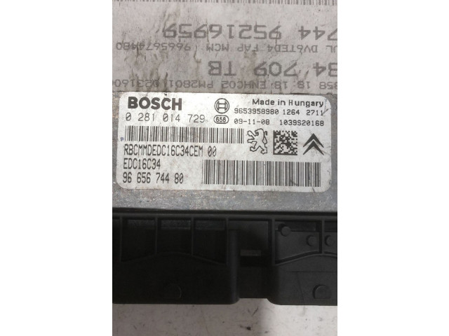 Řídící jednotka 0281014729, 0281014729   Peugeot 3008 I 2010