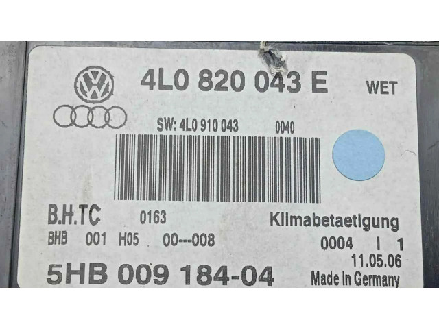 Блок управления климат-контролем 4L0820043E   Audi Q7 4L