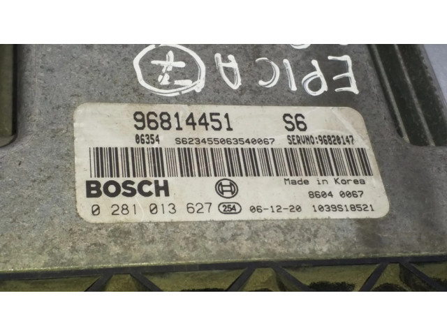 Řídící jednotka 96814451, 0281013627   Chevrolet Epica 2007