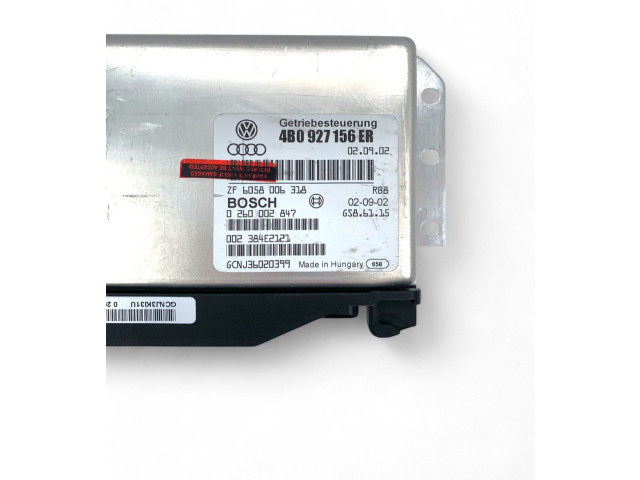 Блок управления коробкой передач 4B0927156ER, 0260002847   Audi A6 S6 C5 4B