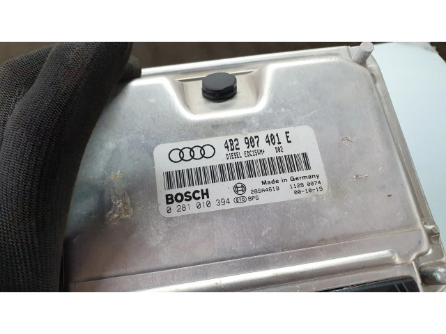 Блок управления двигателя 4B2907401E, 0281010394   Audi A6 S6 C5 4B