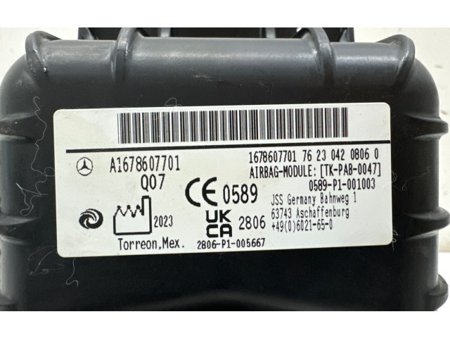 Подушка безопасности пассажира A1678607701   Mercedes-Benz GLE W167