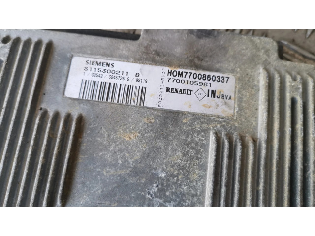 Řídící jednotka 7700860337, 7700105981   Renault Megane I 1999