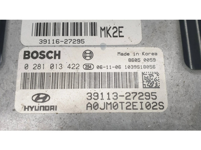 Блок управления двигателем Блок управления 3911327295, 0281013422   Hyundai Tucson JM