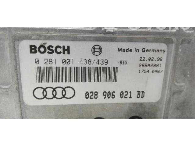 Блок управления двигателя 028906021BD, 28802   Audi A4 S4 B5 8D