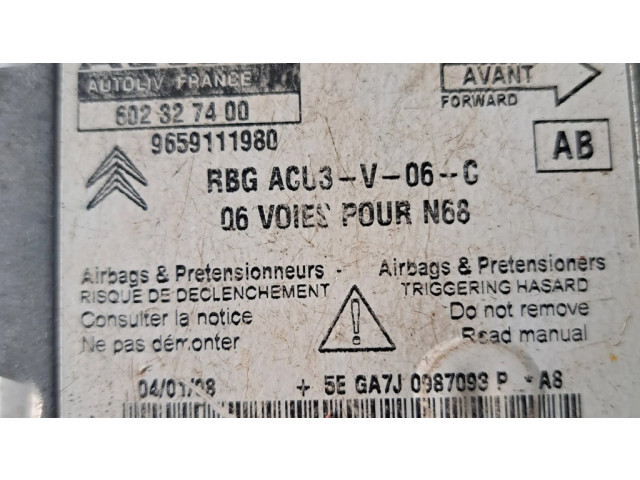 Блок подушек безопасности 602327400   Citroen C4 I