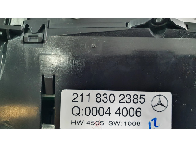 Блок управления климат-контролем 2118302385   Mercedes-Benz E W211