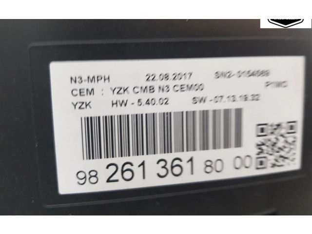 Přístrojová deska  Opel Crossland X 2017 9826136180, 3556229  