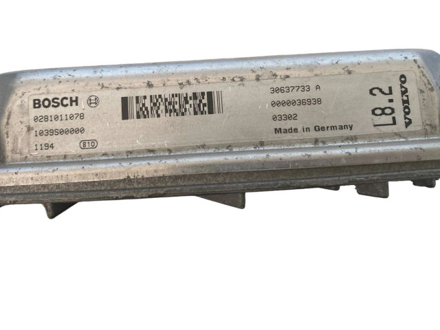 Řídící jednotka 30637733A, 0281011078   Volvo XC90 2003