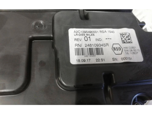 Přístrojová deska  Renault Megane IV 2016 248109345R, A2C1295490001  