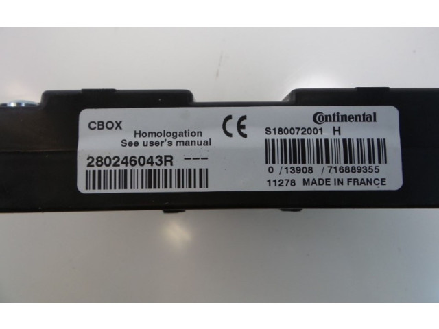 Блок управления 280246043R, 280246043R   Renault Twingo II