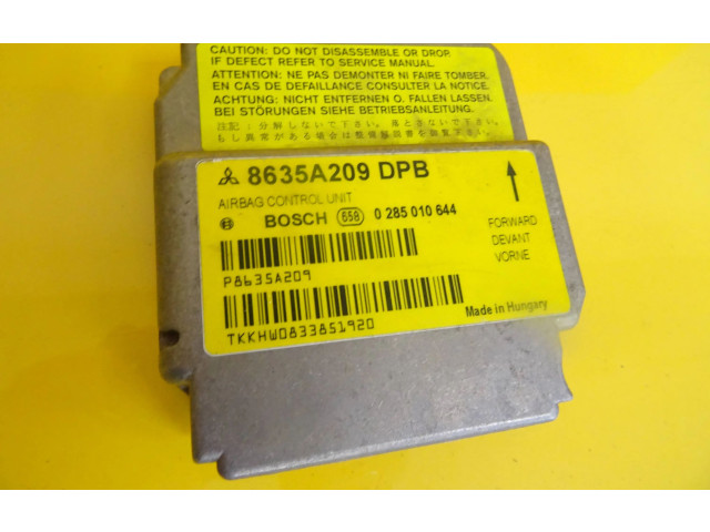 Блок управления надувных подушек 8635A209DPB, 0285010644   Mitsubishi Colt      