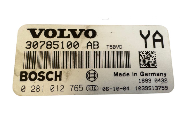 Řídící jednotka 30785100AB, 1039S13759   Volvo V70 2008