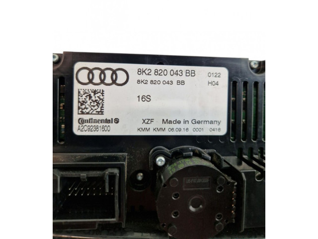 Блок управления климат-контролем 8K2820043BB, A2C92381600   Audi Q5 SQ5