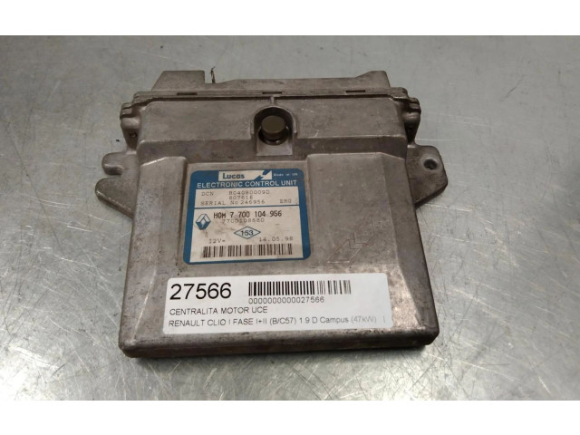 Řídící jednotka 7700104956   Renault Clio I 