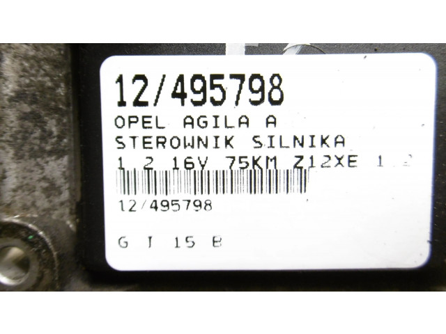 Блок управления двигателем Блок управления 09185450, 09185450   Opel Agila A