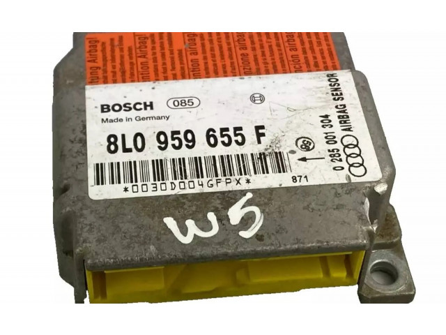 Блок подушек безопасности 8L0959655F, 0285001304   Audi A3 S3 8L