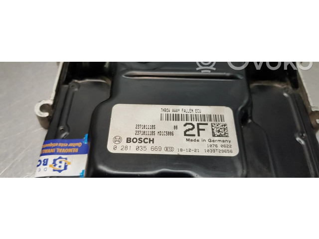 Řídící jednotka 237101118S, 0281035669   Dacia Lodgy 2019