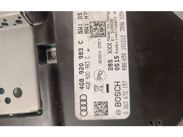 Přístrojová deska  Audi A6 S6 C7 4G 2014 4G8920983C, 0263672157  