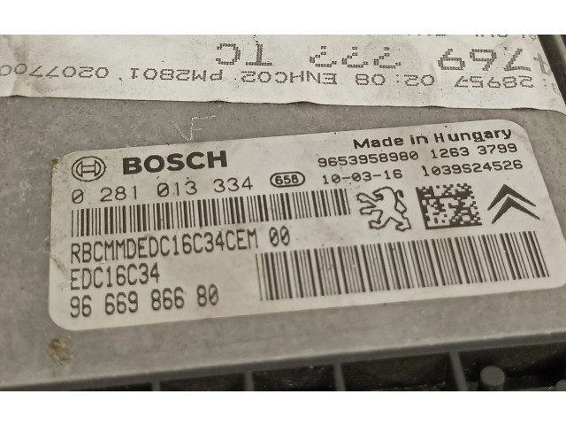 Řídící jednotka 966986680, 9653958980   Peugeot 5008 2010